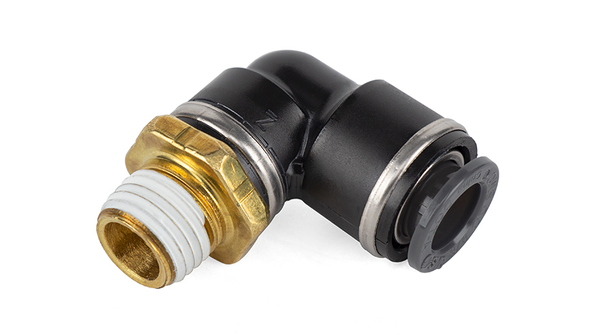 Air Lift Performance 21851 Elbow Male - 1/4in MNPT X 3/8in PTC - DOT - SMC # KV2L11-35S